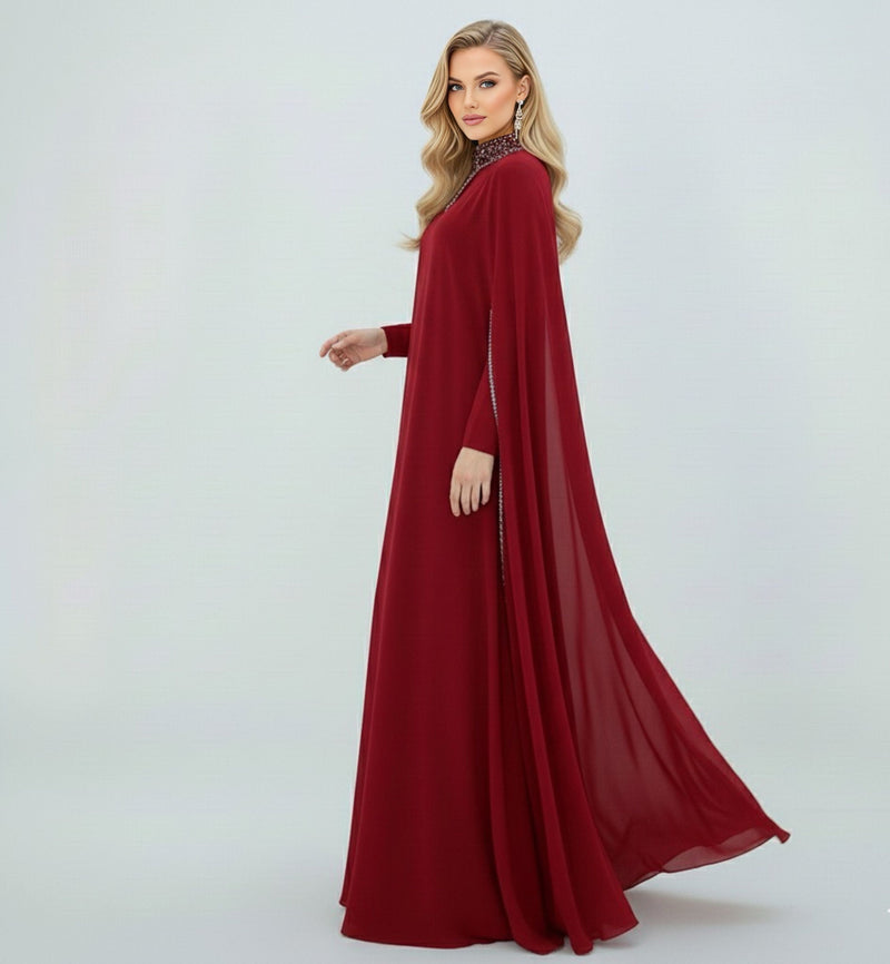 W&C Shahrazad Dubai Abaya Burgundy Moda Natty W&C Shahrazad Dubai Abaya Burgundy Moda Natty