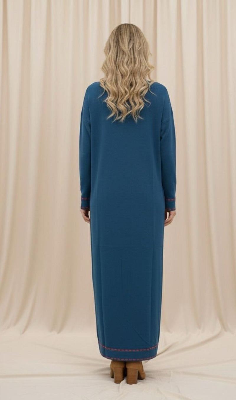 gucci dress blue Gucci Logo Silk Pleated Porcelain Garden Midi Dress Ivory Blue