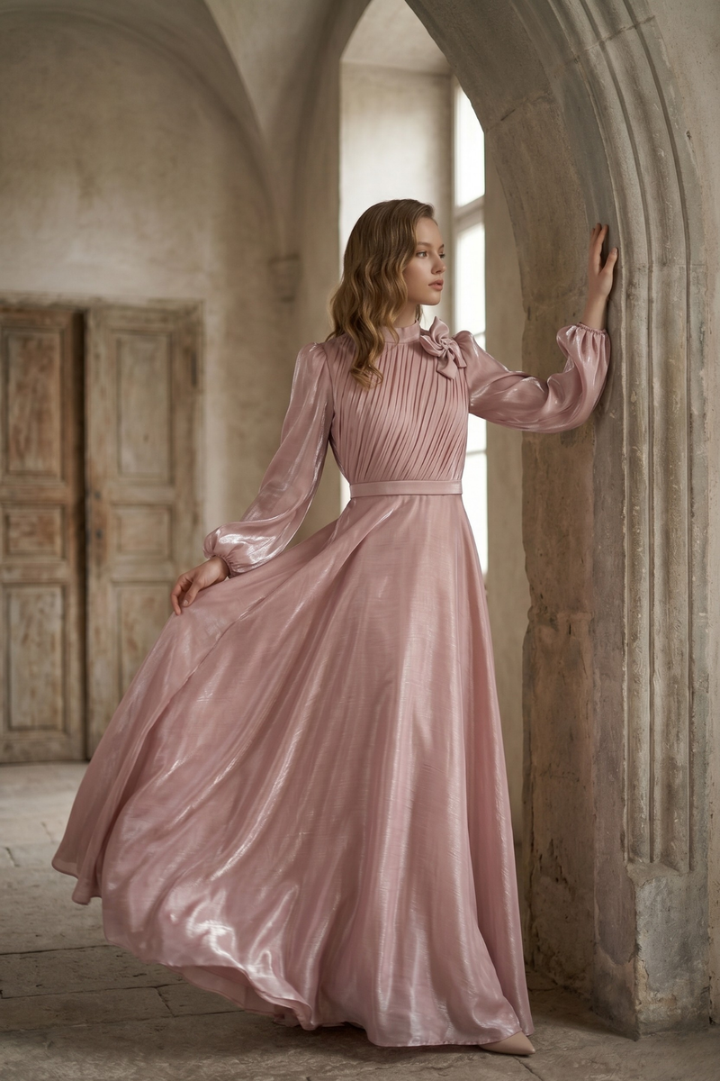 pink lotus dress Ym Hng Loang Ngh Thut Pink Ombre Vietnamese Ym Dress for Lotus Photoshoot