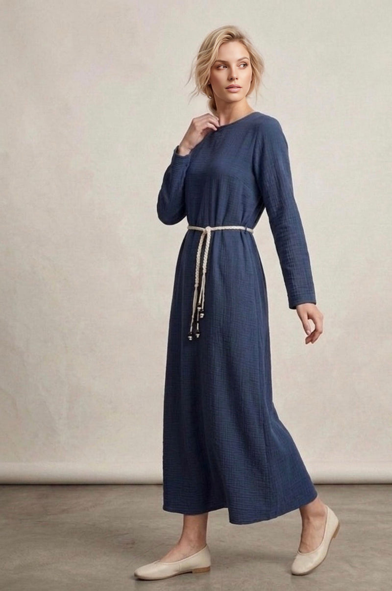 dress muslin fabric All Muslin Fabric Dress Indigo – Moda Natty