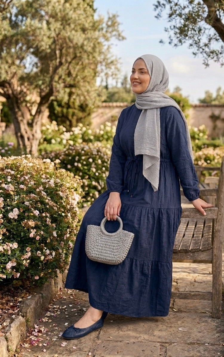 SDR Summer Martina Dress Navy Blue
