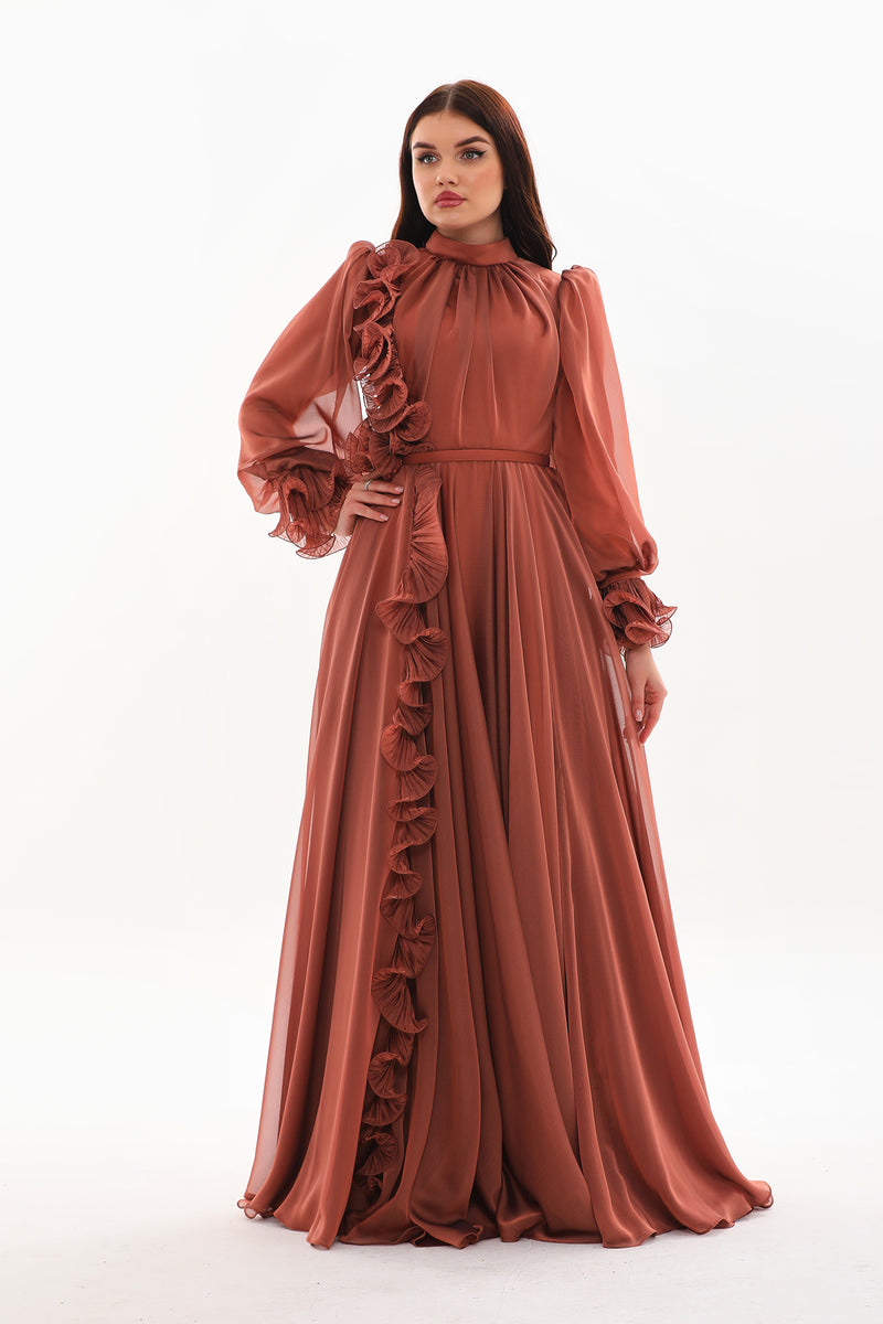 BLY Sienna Special Occasion Dress Cinnamon Moda Natty BLY Sienna Special Occasion Dress Cinnamon Moda Natty