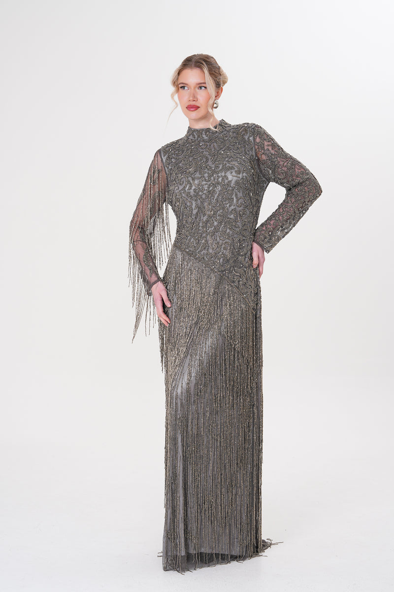 MXVL Sierra Mermaid Gown Gray Moda Natty MXVL Sierra Mermaid Gown Gray Moda Natty