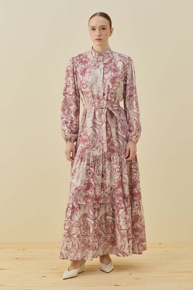 MRW Bloom-Burgundy Dress 2