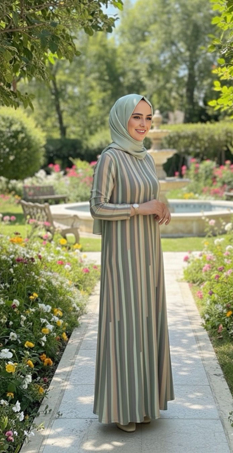 INVEE Knitted Dress Water Green