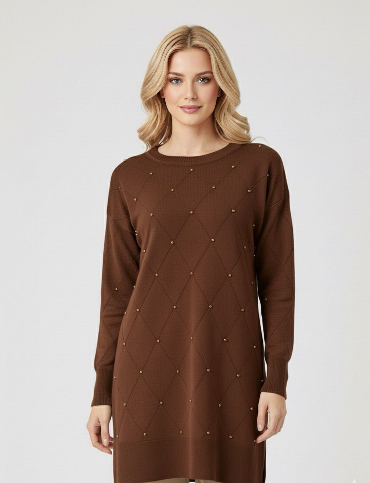 MRKS Balmain Knitted Tunic Brown