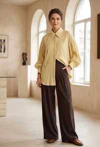 ALMARWAH Mara 2 Pc Set Yellow&Brown