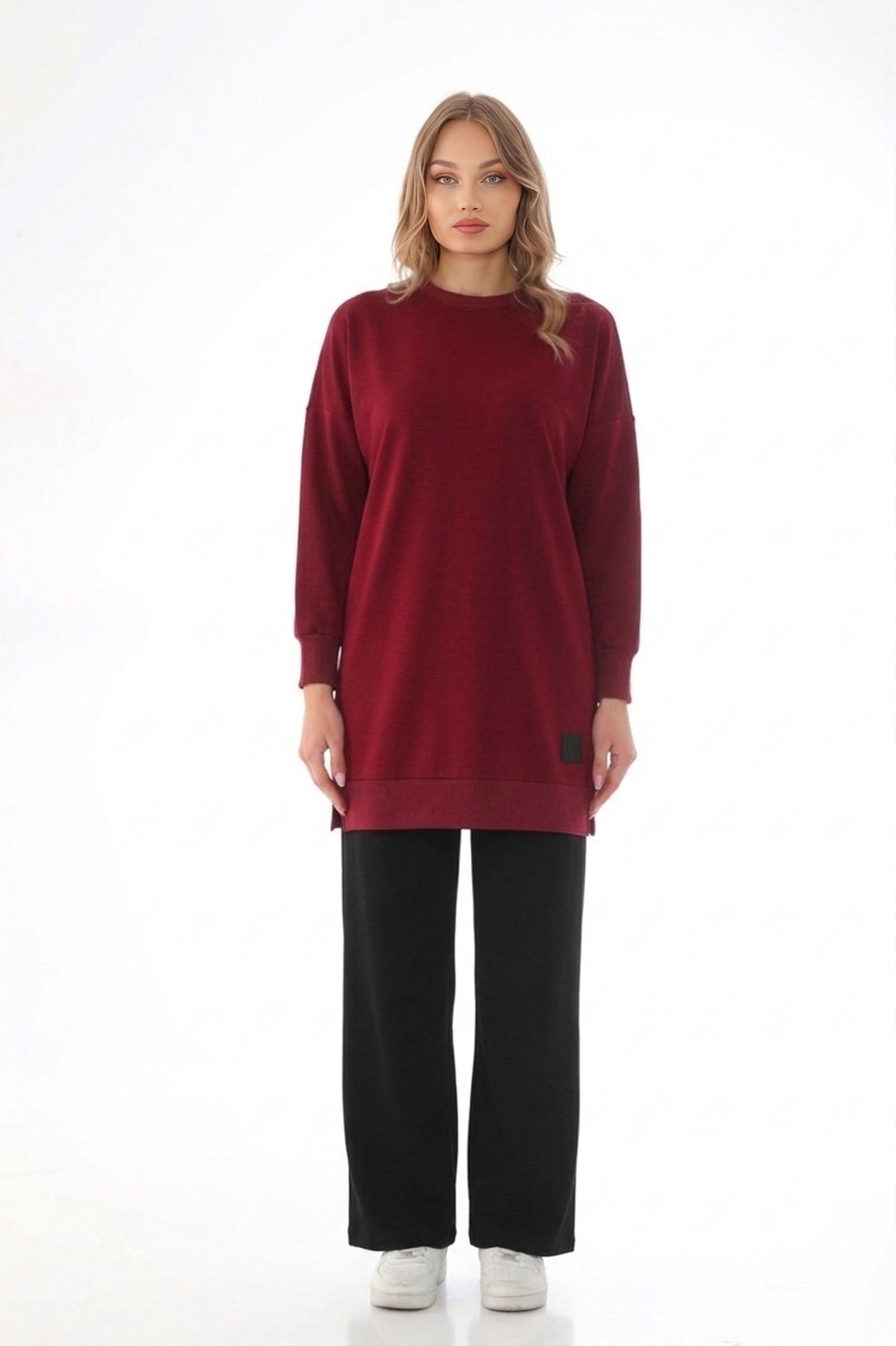 SL Basic Cotton Tunic Burgundy