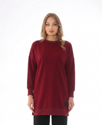 SL Basic Cotton Tunic Burgundy