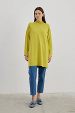 MRW Shoulder Button Dtld Tunic Yellow