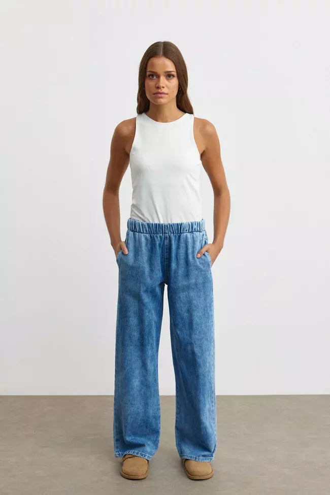 MRW Plazzo Jeans Blue