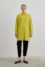 MRW Half Turtleneck Tunic Yellow