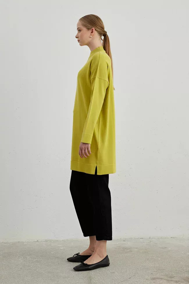 MRW Half Turtleneck Tunic Yellow