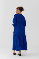 NLW Pleated Skirt Sax Blue