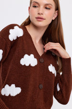 Vav Cloud Knitted Winter Crop Top Brown