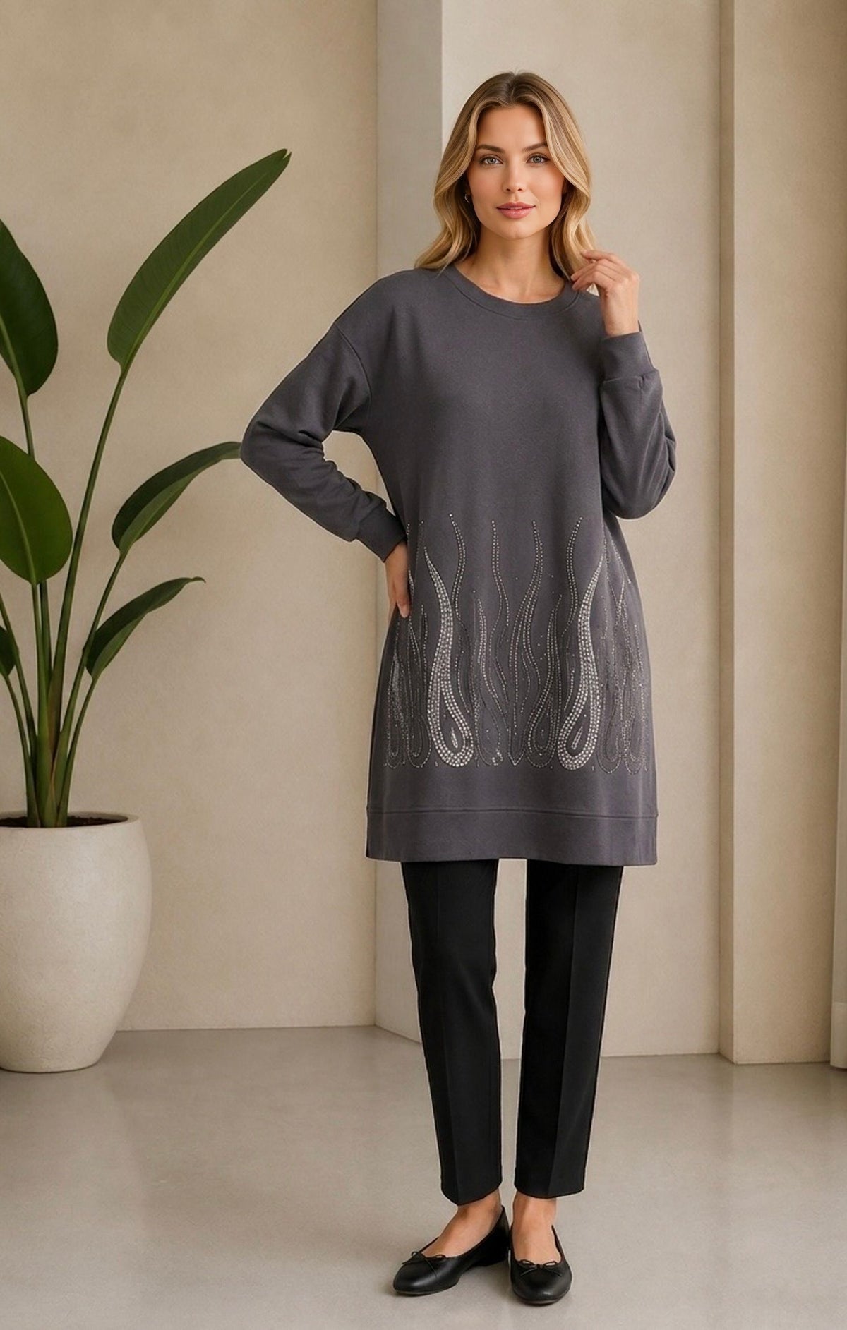 IT Artvin Tunic Anthracite