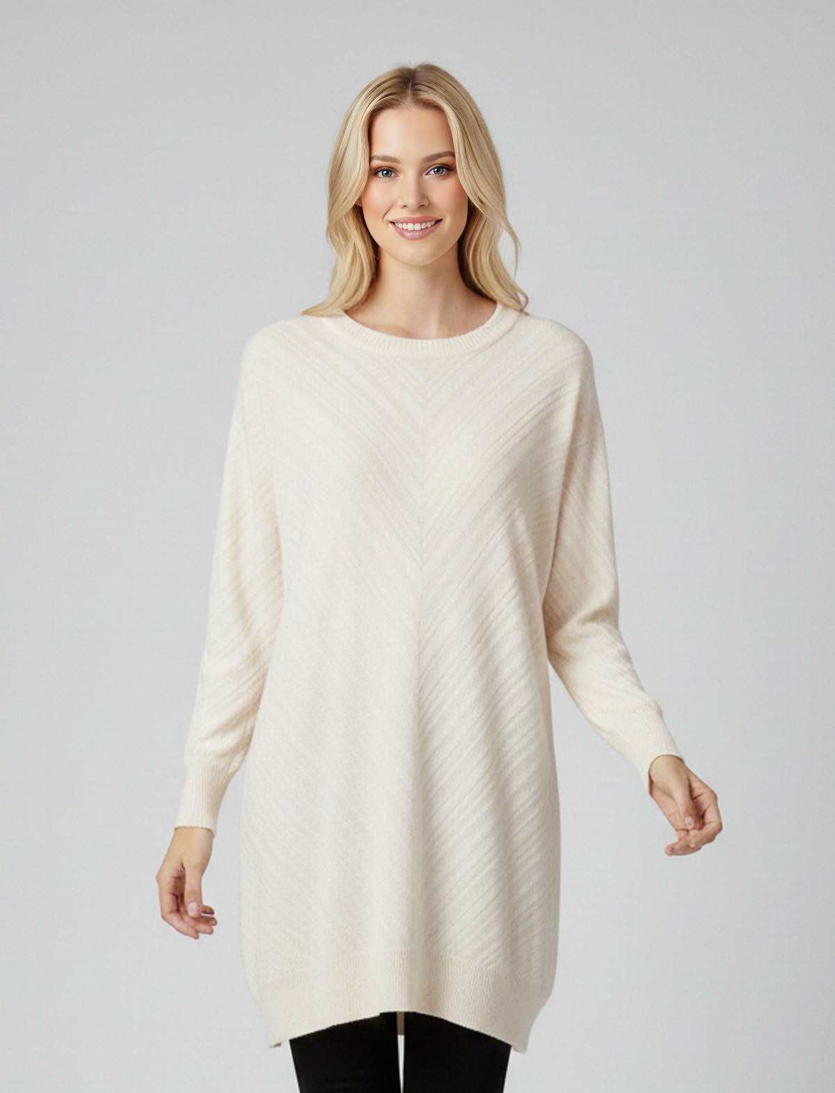 DNR Subaru Knitted Tunic Cream