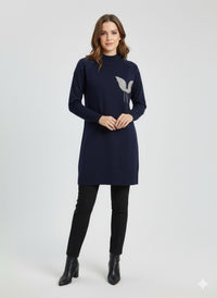 MRKS Boneta Knitted Tunic Navy Blue
