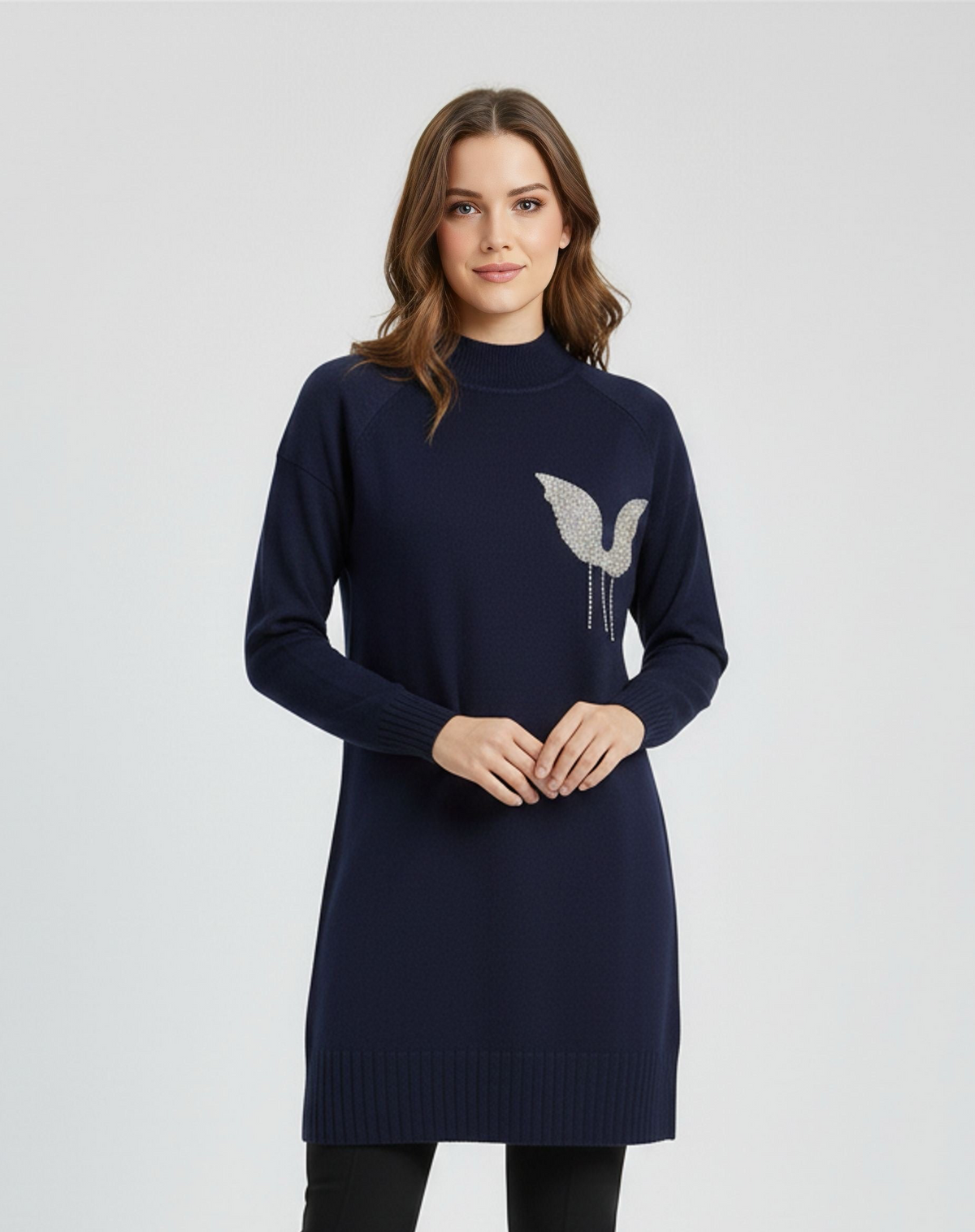 MRKS Boneta Knitted Tunic Navy Blue
