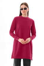 JMN Basic Cotton Tunic Cherry