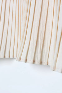All Sleeveless Pleated Tunic Ecru