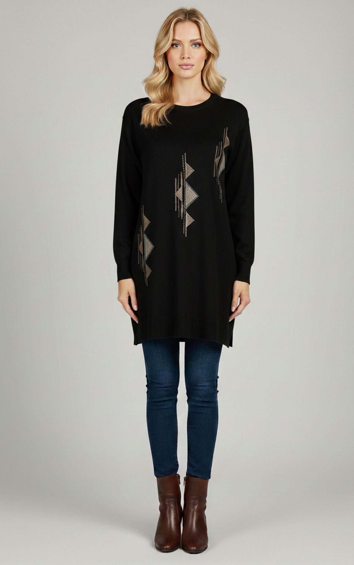 DNR Escape Knitted Tunic Black