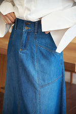 NW Mevlana Denim Skirt Dark Blue