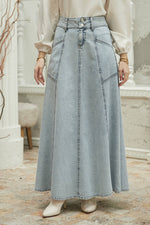 NW Mevlana Denim Skirt Blue