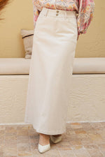NW Classic Denim Skirt White