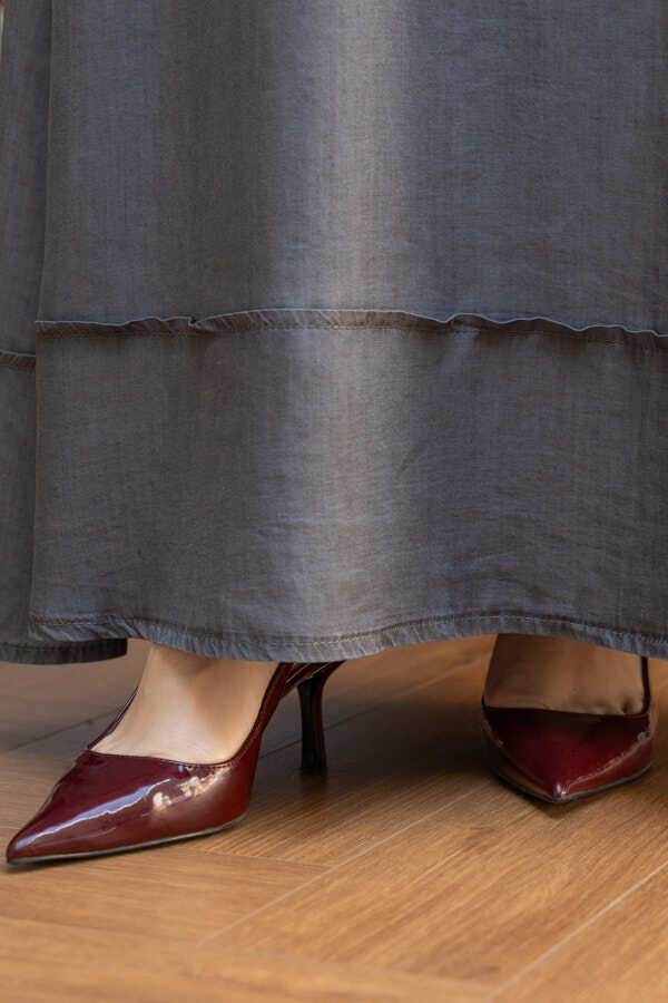 NW Tencel Soft Skirt Gray