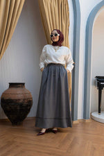 NW Tencel Soft Skirt Gray