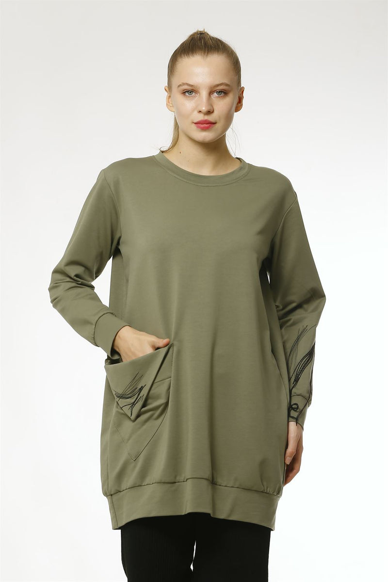 BZ Cindy Tunic Khaki