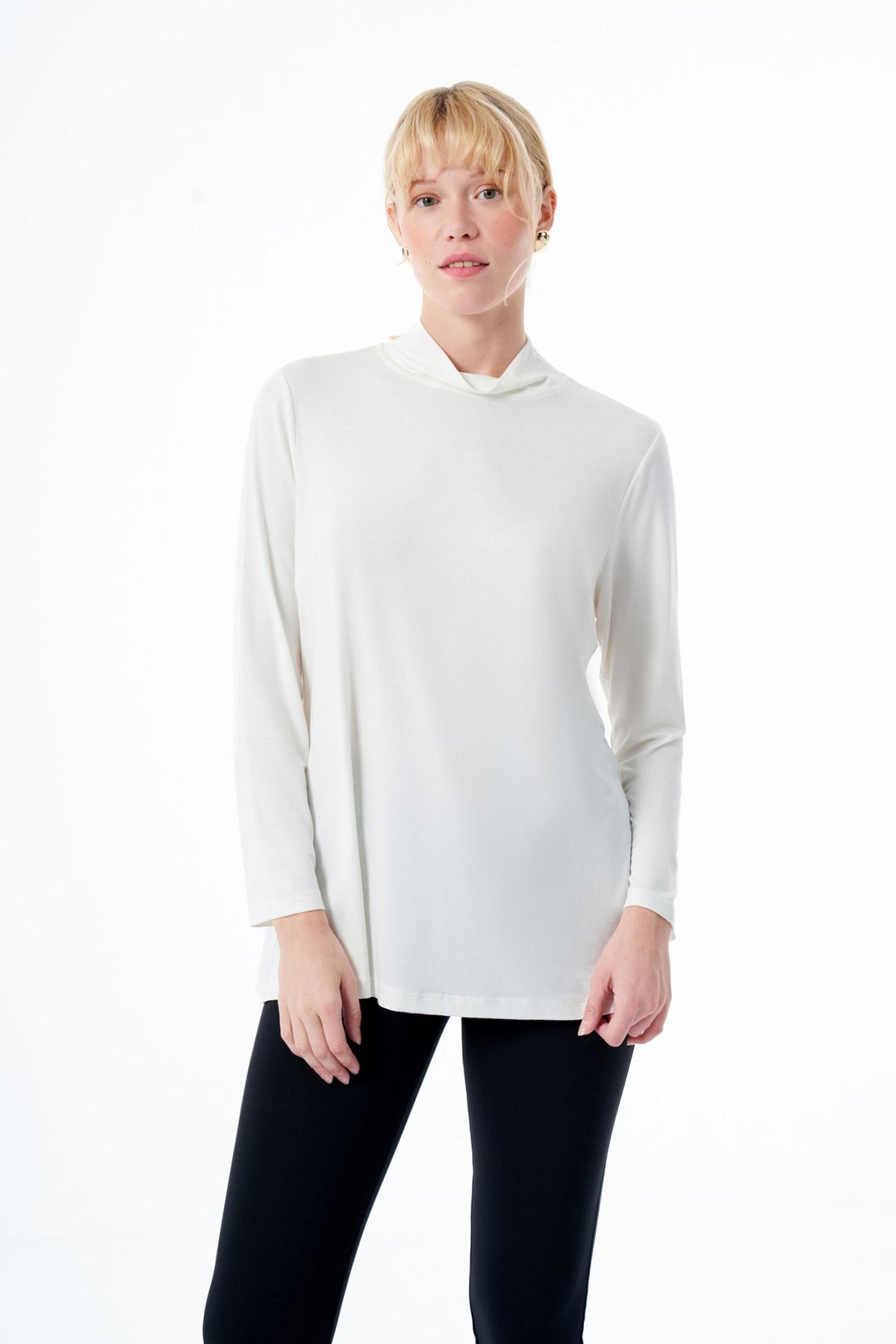 ZMS Basic Long Sleeve Tunic White