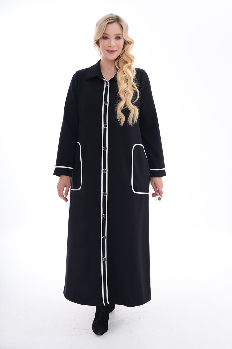 DL Off White Biding Dress Black