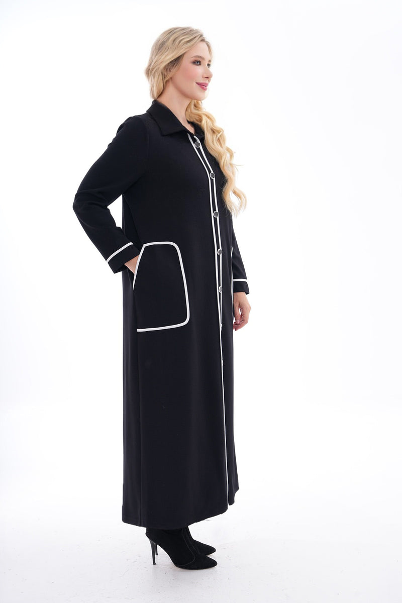 DL Off White Biding Dress Black