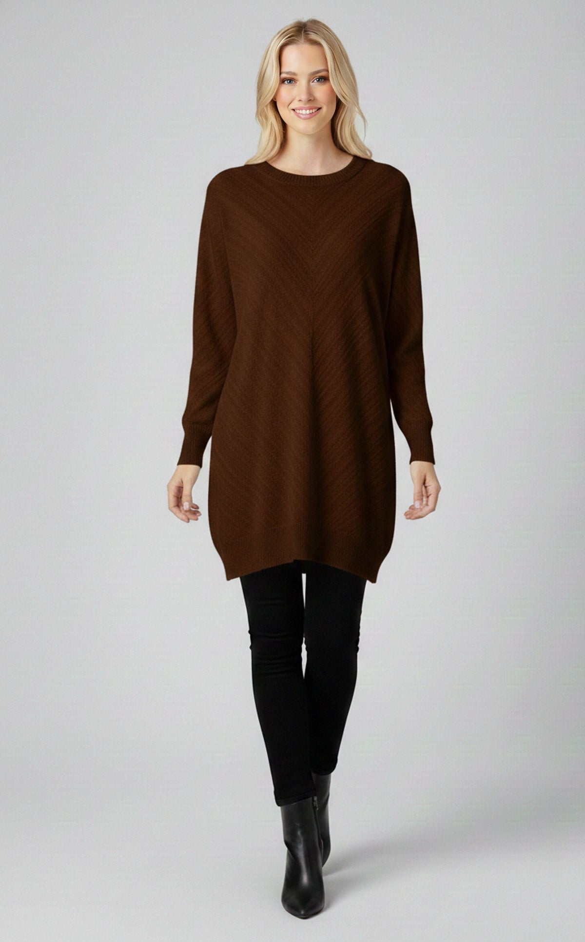 DNR Subaru Knitted Tunic Brown