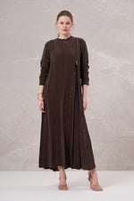 MissWhence 35800 Silk Dress Brown