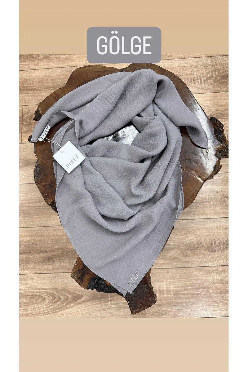 P&F Square Scarf Gray