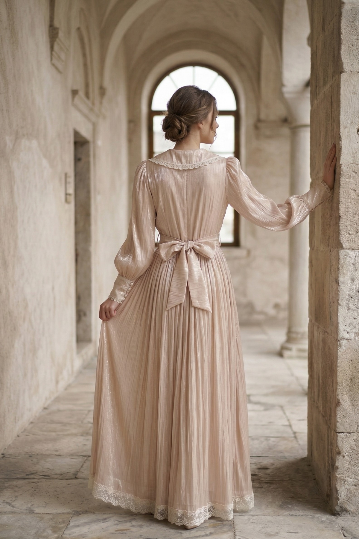 LP Hemera Special Occasion Dress Beige 12