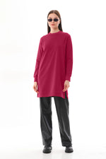 JMN Basic Cotton Tunic Cherry