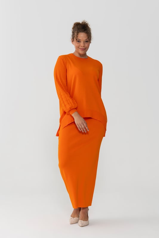 NLW Pencil Skirt Orange