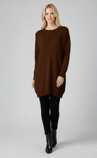 DNR Subaru Knitted Tunic Brown