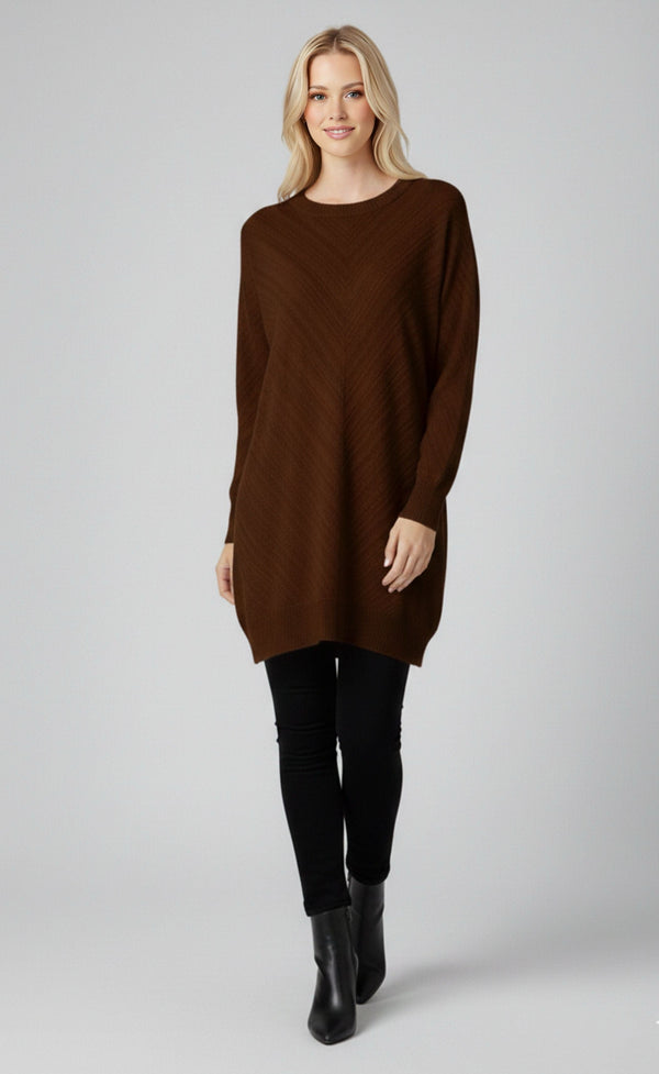 DNR Subaru Knitted Tunic Brown