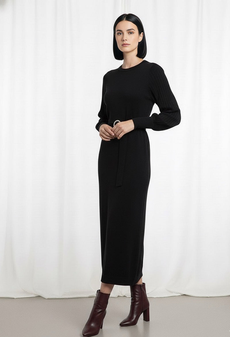 ZYF Asu Knitted Winter Dress Black