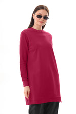 JMN Basic Cotton Tunic Cherry