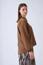 NLW 4022A Zany Linen Shirt Brown