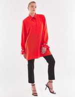 VV Rhinestone Dtld Tunic Coral