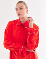 VV Rhinestone Dtld Tunic Coral