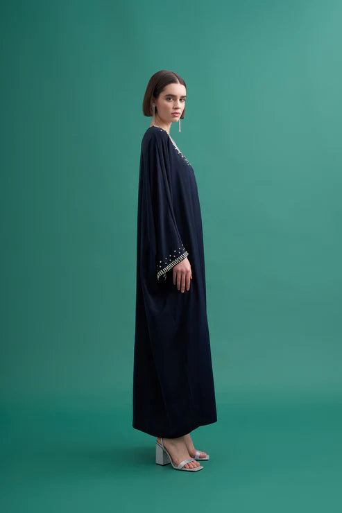 ETC Aurelia Bat Arm Dress Navy Blue