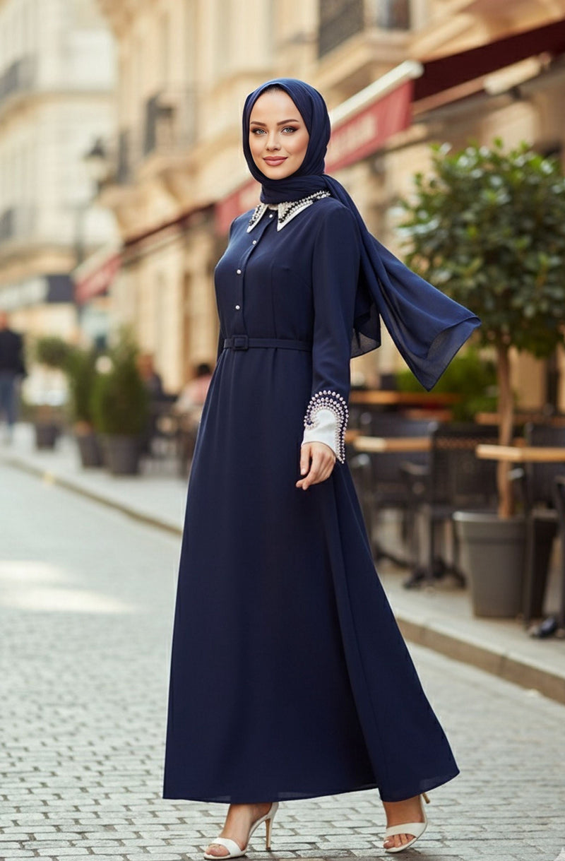 S&D Yuna Dress Navy Blue